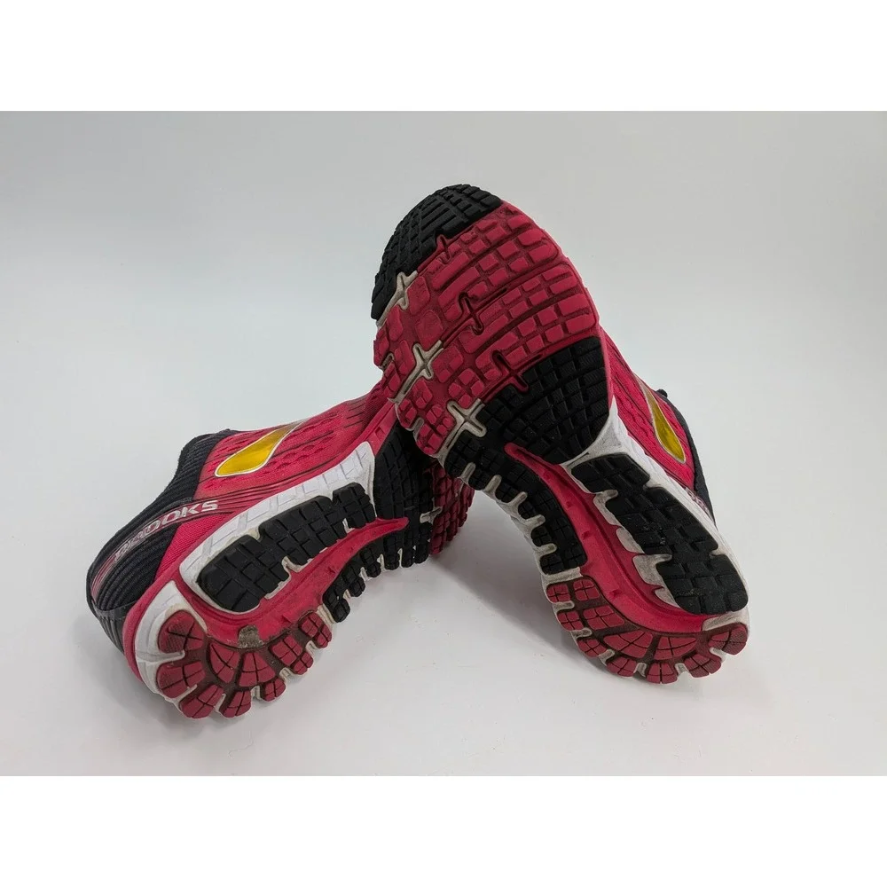 Brooks Ghost 9 Womens Running‎ Shoes Pink Black Gold 1202251B656 Size 8.5